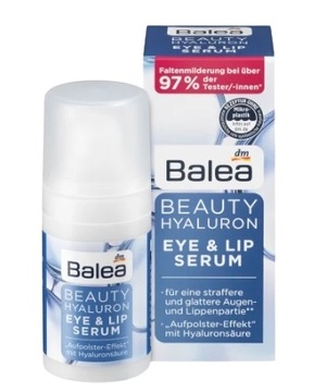 Balea, Beauty Hyaluron, сыворотка для глаз и губ, 15 мл
