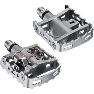 SHIMANO PEDAŁY PDM324 SREBRNE PARA SPD + BLOKI