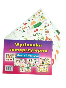 Wycinanka samoprzylepna A4 OWOCE I WARZYWA