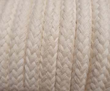 LINA BAWEŁNIANA BIAŁA PLECIONA FI 6 MM - 10MB LINCORD