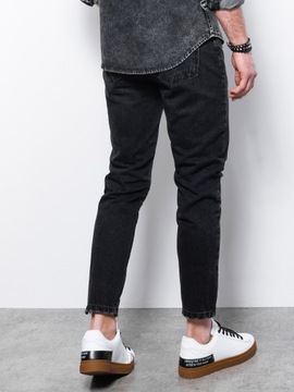 Spodnie męskie jeansowe P1028 czarne L