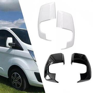 KRYT ZRCÁTKO BOČNÍHO DO TRANSIT CUSTOM 2014-2020 ČERNÁ ABS 1 PÁR