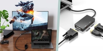 Многопортовый мини-DP на HDMI DVI VGA SPD-M02