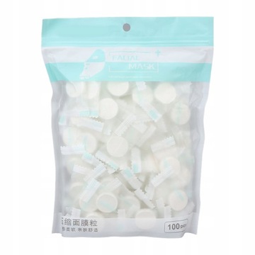 ОДНОРАЗОВАЯ ТКАНЕВАЯ СЖАТАЯ МАСКА, ТАБЛЕТКИ, 100 ШТ.