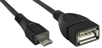 Przejściówka micro USB B (m) - USB A (f) OTG Akyga