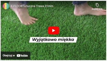 ИСКУССТВЕННАЯ ТРАВА МЯГКАЯ ПЛОТНАЯ ВЫСОКАЯ 31мм ТЕРРАСА САД Verde ПРЕМИУМ ширина 2м