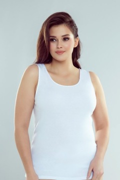 Koszulka damska na ramiączkach Tania Eldar bokserka biała 2XL