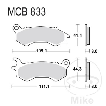 БЛОК ТОРМОЗА TRW. МОТО. (ОРГАНИЧЕСКИЙ) HONDA PCX 125 EX2 A (17-)