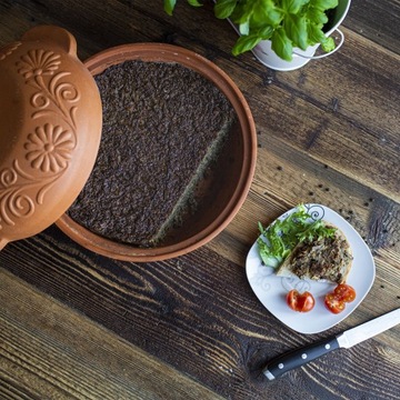 КРУГЛЫЙ РИМСКИЙ ГОРШОК ГЛИНЯНЫЙ СУДНО 4л 770605