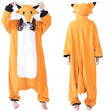 ONESIE KIGURUMI PIŻAMA KOSTIUM LIS Rozmiar L-XL