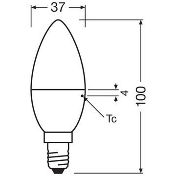 Żarówka LED ŚWIECZKA E14 4,9W 470lm 4000K OSRAM