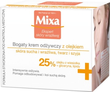 Mixa Rich питательный крем для лица с маслом для сухой кожи 50 мл