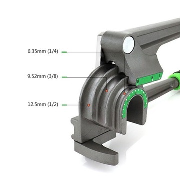 Трубогиб 3 в 1, 180 градусов, наружный диаметр 1/4, 3/8, 1/2 дюйма, медь EV