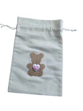 bawełniany worek na prezenty . handmade 100%