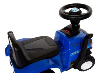 Jeździk odpychacz traktor z przyczepką dźwięk światło NEW HOLLAND niebieski