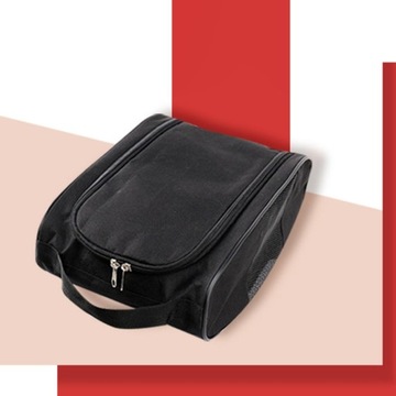 Сумка для обуви для гольфа Прочная сумка для обуви большой вместимости для оборудования для гольфа, черная