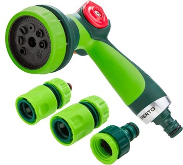 ZRASZACZ PISTOLET 8-FUNKCYJNY REGULACJA + ZŁĄCZKI