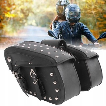 Кожаные мотоциклетные корзины 2 панкера боковые пакеты кожаный крейсер Harley Harley