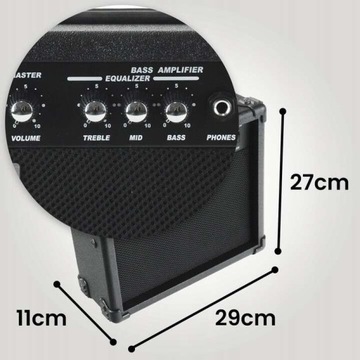 Набор усилителей для электрической бас-гитары, аксессуары для гитары для обучения