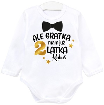 Body URODZINY ALE GRATKA MAM 2 LAKA IMIĘ r. 92