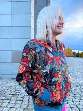 Bomberka FloModo 2XL/3XL kolorowa oryginalna bluza kurtka bawełna Zachwyt