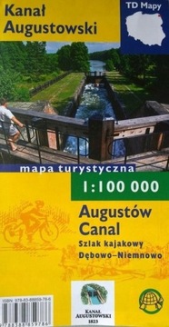 KANAŁ AUGUSTOWSKI SZLAK KAJAKOWY MAPA TD