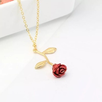 Ожерелье из розового золота Like Living Модное Love Red