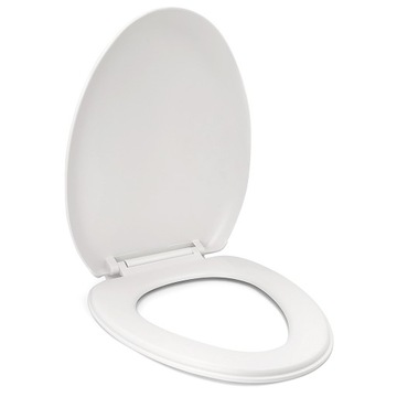 СИДЕНЬЕ ДЛЯ УНИТАЗА МЕДЛЕННО ЗАКРЫВАЮЩЕЕСЯ, СИДЕНЬЕ ДЛЯ УНИТАЗА, ТВЕРДОЕ, ЖЕСТКОЕ, УНИВЕРСАЛЬНОЕ БЕЛОЕ