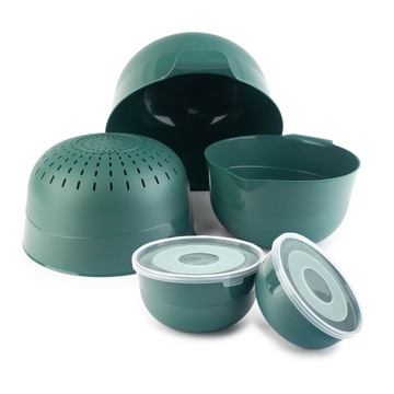 Кухонная миска миска миска с пластиковой самоконтролем 7EL