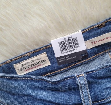 LEVI'S 721 High Rise Skinny W27 L28 27x28 PREMIUM