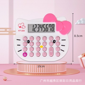 kalkulator Hello Kitty Cat Shape 8-cyfry biały