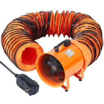 VEVOR Wentylator Budowlany 365 W 2810 Obr/Min 2574CFM 380 x 357 x 438 mm