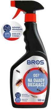 BROS Płyn Owadobójczy 007 na Owady Biegające Karaluchy Prusaki Mrówki 500ml