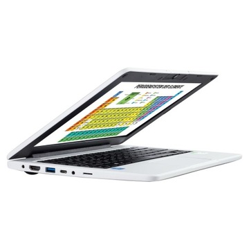 TANI MAŁY LAPTOP 11,6'' MATOWY 64GB eMMC 4GB RAM WINDOWS 10 BIAŁY