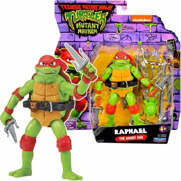WOJOWNICZE ŻÓŁWIE NINJA Figurka 11cm RAPHAEL