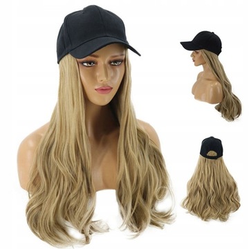 Длинный парик из прямых волос со шляпой 67 см Цвета