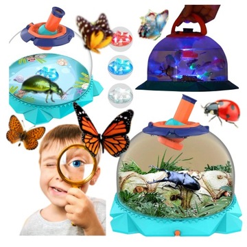 МНОГОФУНКЦИОНАЛЬНЫЙ ОБРАЗОВАТЕЛЬНЫЙ НАБОР ДЛЯ НАБЛЮДЕНИЯ И РАЗВЕДЕНИЯ НАСЕКОМЫХ УВЕЛИЧИВАЮЩИЙ ТЕРРАРИУМ