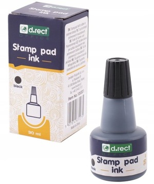 TUSZ DO STEMPLI PIECZĄTEK 30ML CZARNY D.RECT