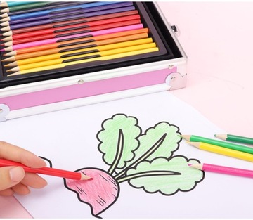 ХУДОЖЕСТВЕННЫЙ НАБОР ДЛЯ РАСКРАСКИ ЕДИНОРОГА ЧЕМОДАН РОЗОВЫЙ РУЧКИ ДЛЯ КИШЕЧНИКА