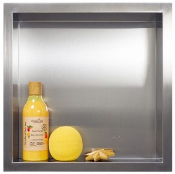 BALNEO Wall–Box ONE Półka wnękowa 30x30x7 Inox