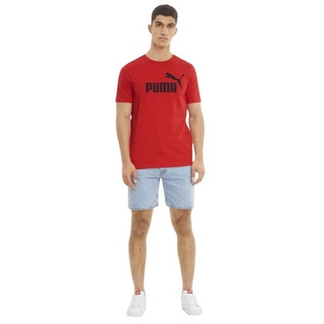 koszulka sportowa puma t-shirt męski bawełniany czerwony r m
