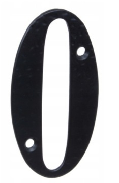 CYFRA METALOWA PRZYKRĘCANA RETRO 10 cm '0'
