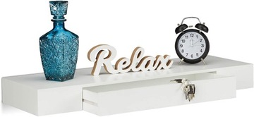Полка настенная с ящиком WHITE RELAXDAYS