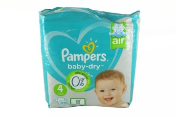 PAMPERS BABY-DRY підгузки розмір 4 MAXI 9-14 кг 30 шт.