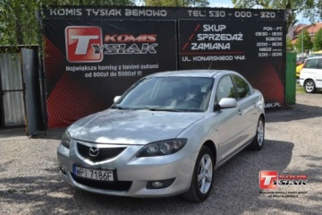 Mazda 3 I Sedan 1.6 MZR 105KM 2006 Mazda 3 Bemowo 1.6 Benzyna 2006 rok produkcji KOMIS TYSIAK 1.6