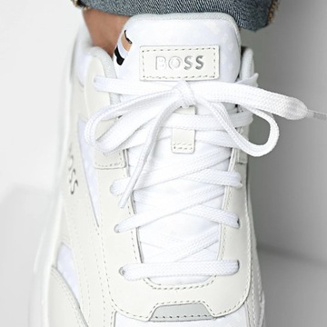 Buty sportowe męskie HUGO BOSS białe trampki sneakersy r. 43 28,5cm