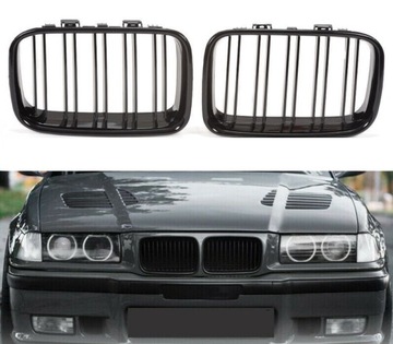 BMW 3 E36 91-96 РЕШЕТКА ПОЧЕК, ЧЕРНЫЙ ГЛЯНЦЕВЫЙ MINI