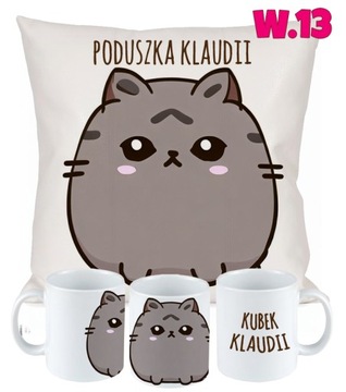 НАБОР ПОДУШКА КРУЖКА CAT PUSHEN CAT + ИМЕННОЙ ПОДАРОК ​​РАЗЛИЧНЫЕ ДИЗАЙНЫ