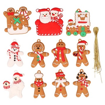 10/12/14pcs Gingerbread Man Christmas Tree Or
