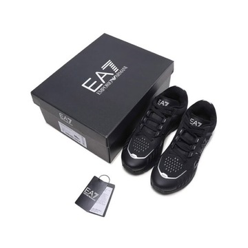 EMPORIO ARMANI markowe męskie sneakersy buty EA7 BLACK Oryginalne 41.1/3